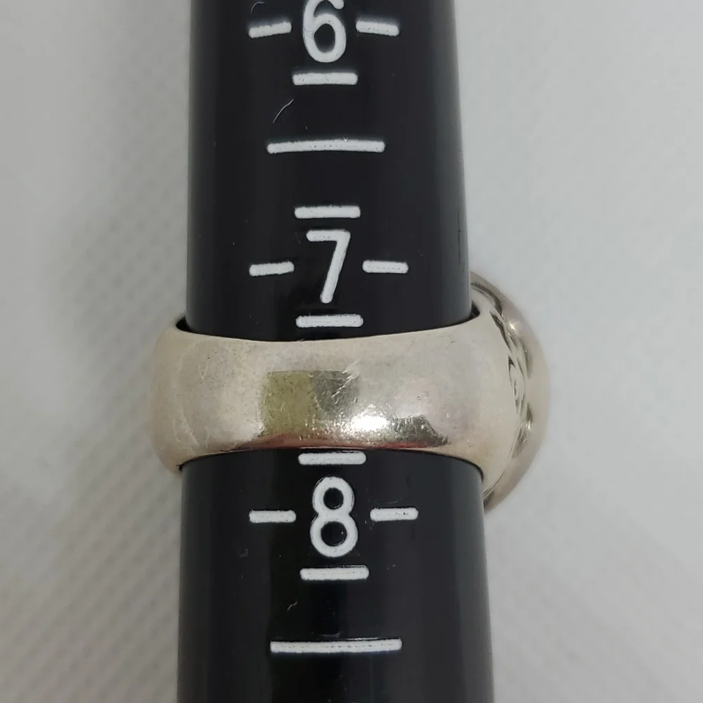 Purple Charoite and Silver Ring - Picture 5 of 6
